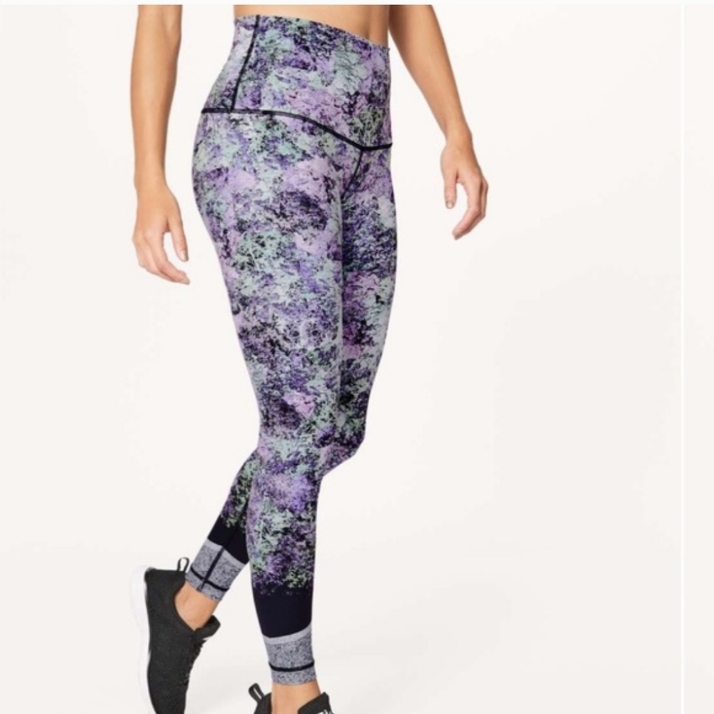 Lululemon Vivid Vision Wunder Under High Rise Full Length Leggings